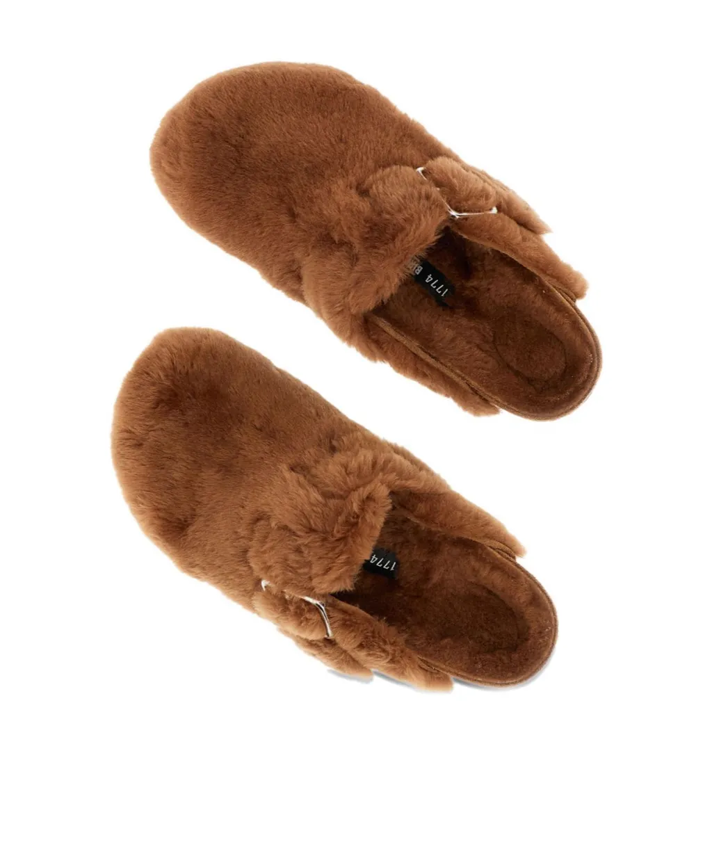 Shearling Boston Clogs