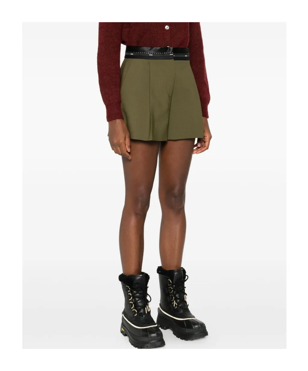 Pleated Shorts
