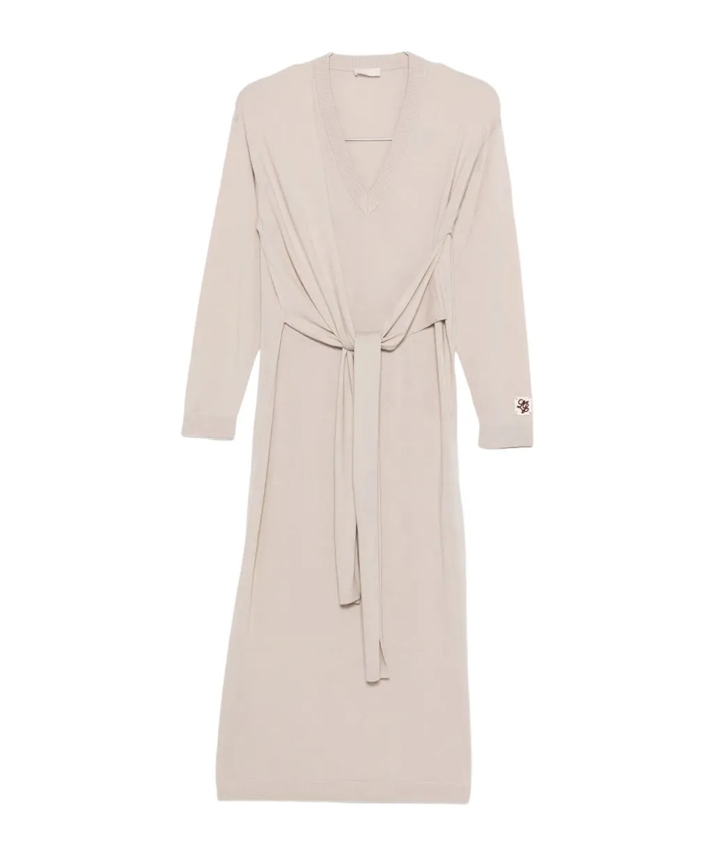 V-Neck Midi Dress