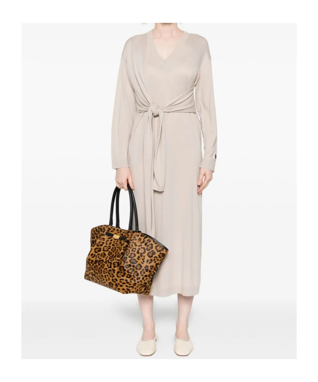 V-Neck Midi Dress