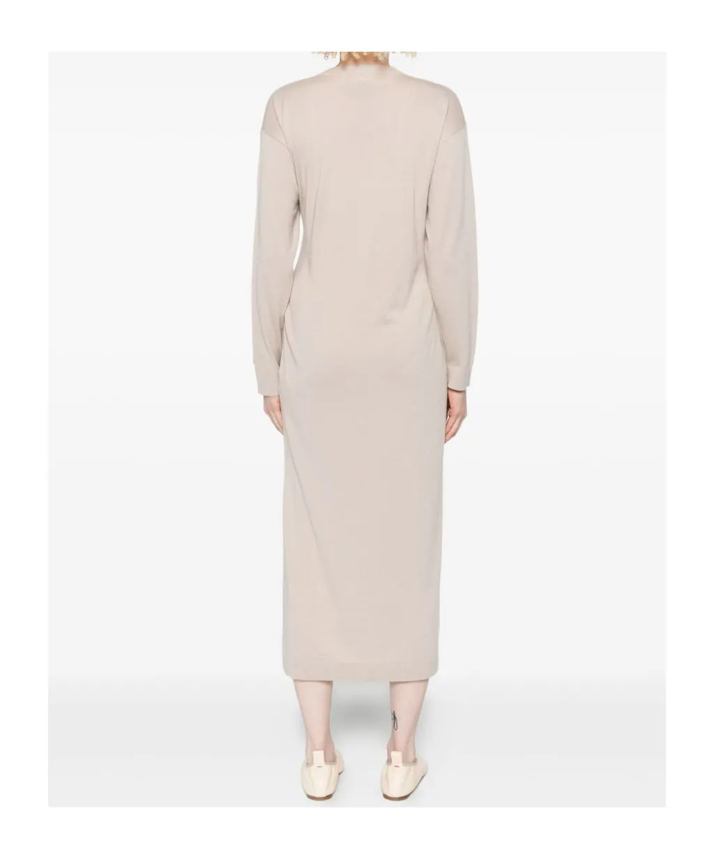 V-Neck Midi Dress