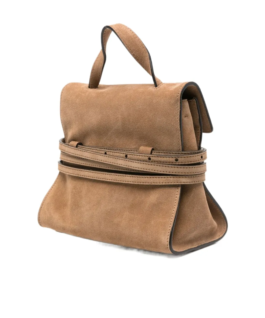 Tie Me Suede Tote Bag