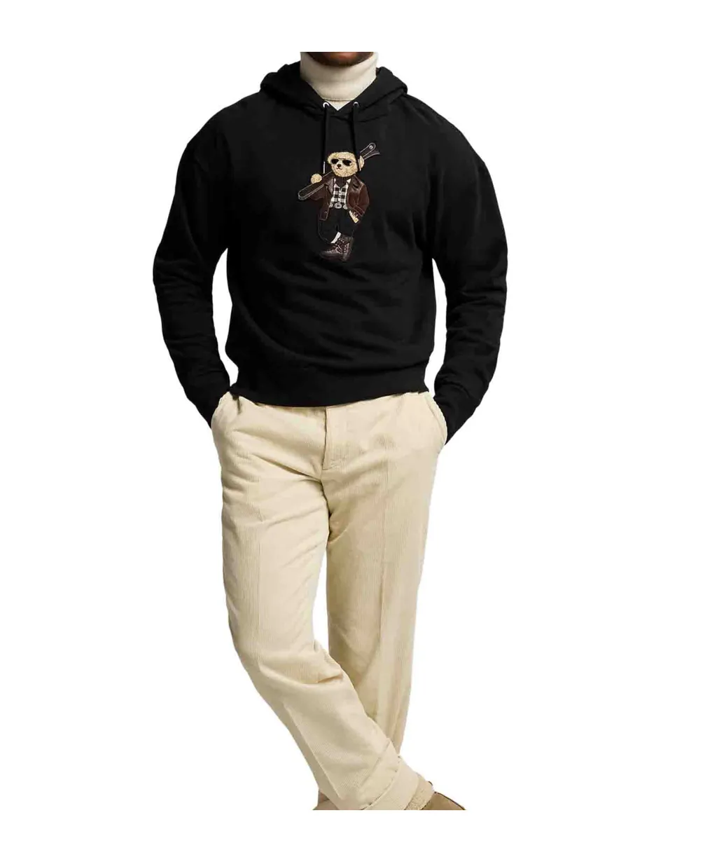 Bear-Print Hoodie
