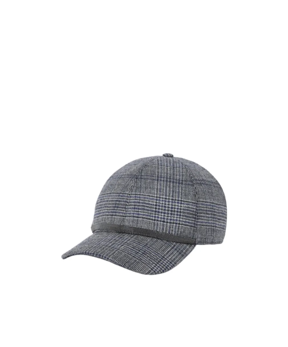 Checked Baseball Cap