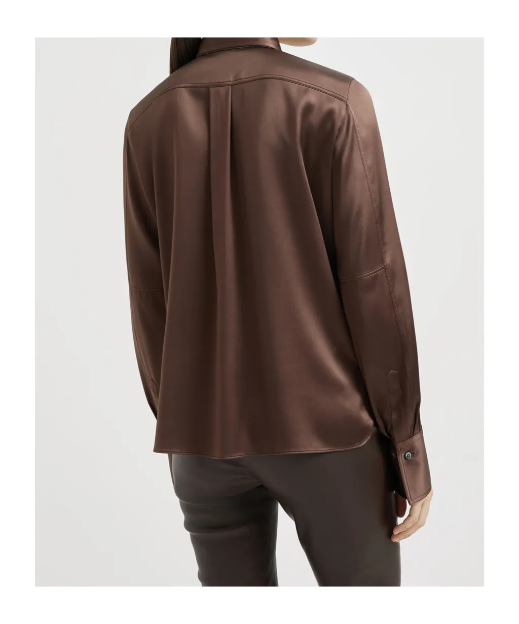 Long Sleeved Straight Hem Shirt