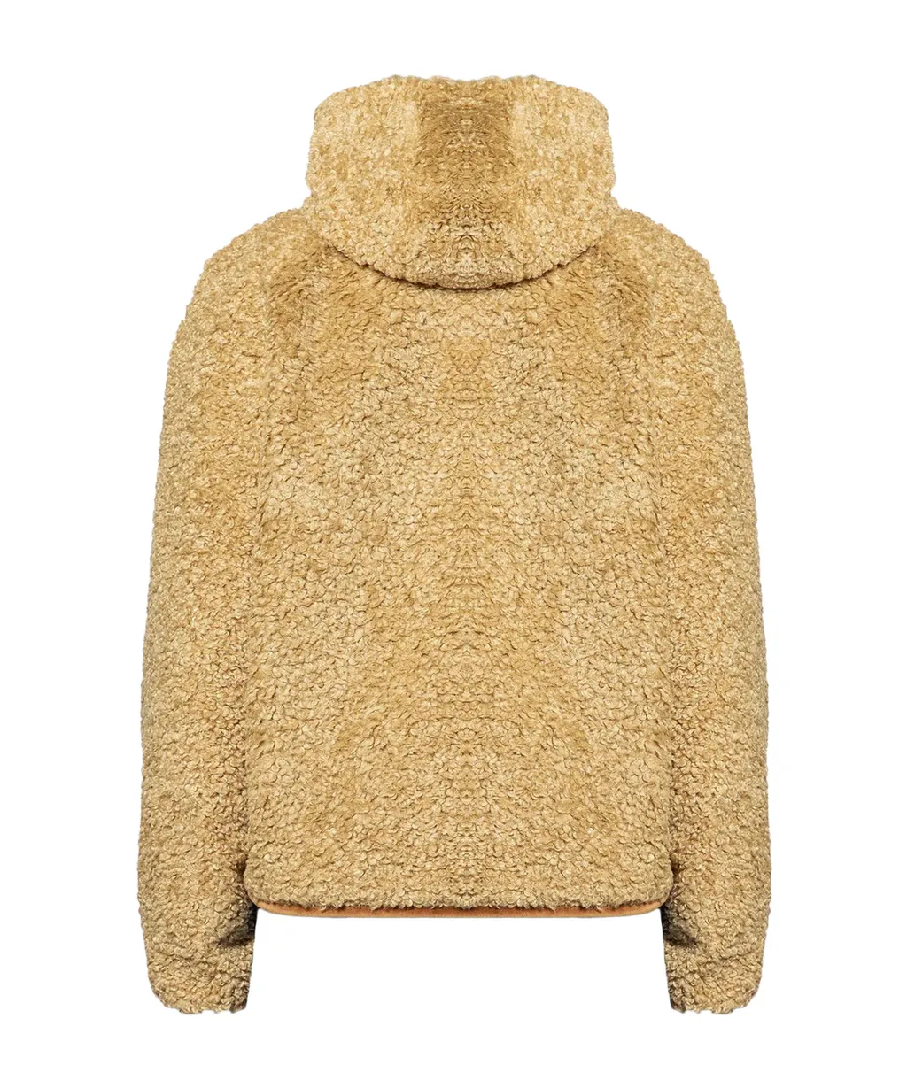 Drawstring Hooded Zip-Up Jacket