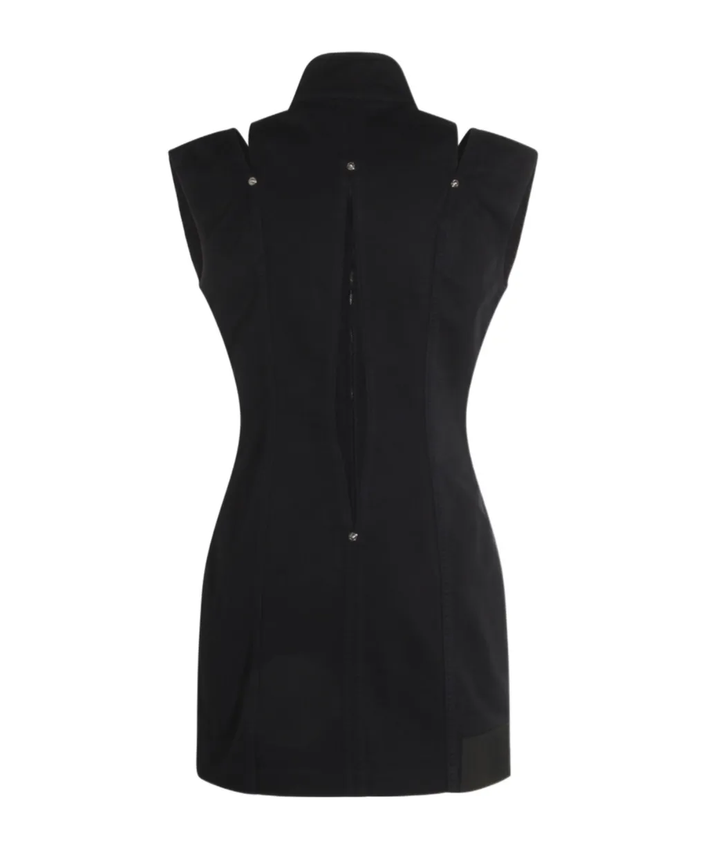 The Short Denim Slit Dress