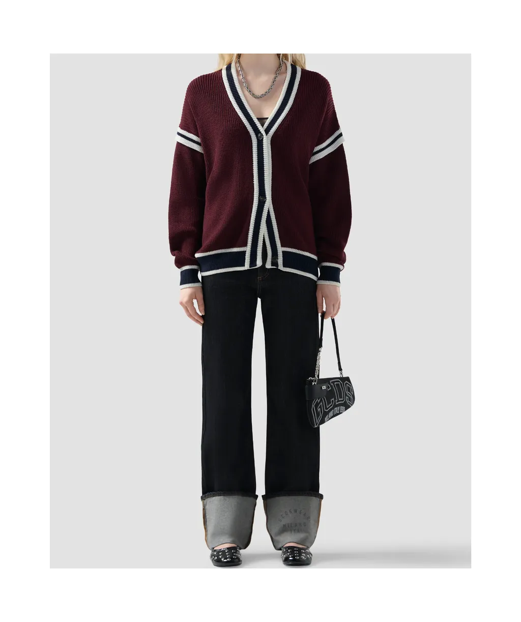 Striped Button Cardigan