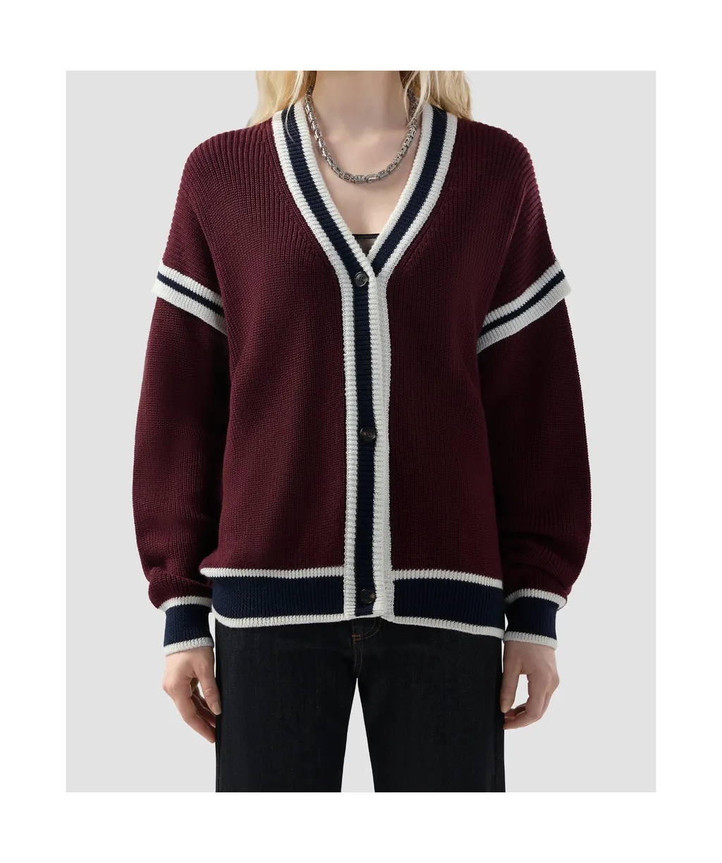 Striped Button Cardigan