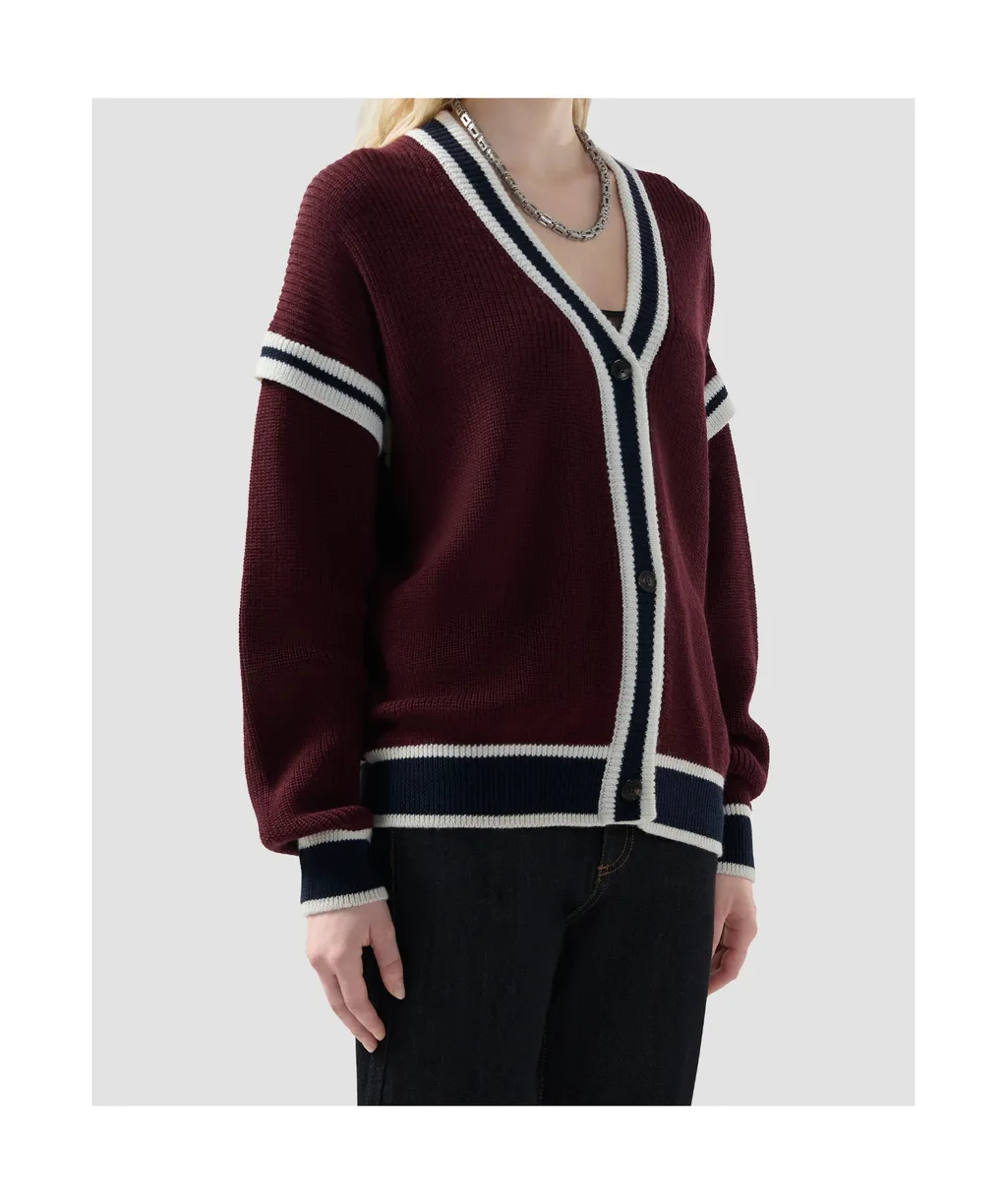 Striped Button Cardigan