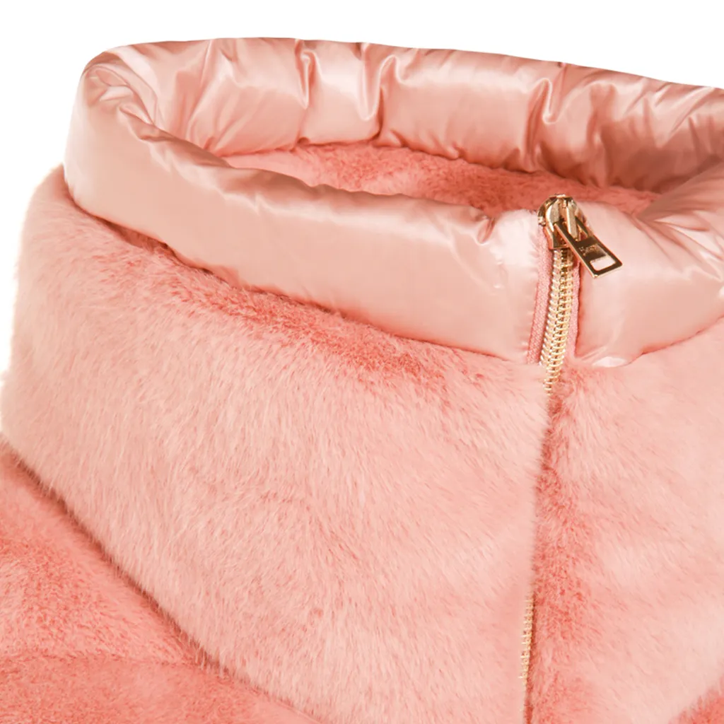 High-Neck Quilted Vest