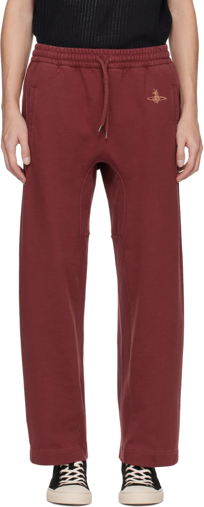Drawstring Logo Embroidered Joggers