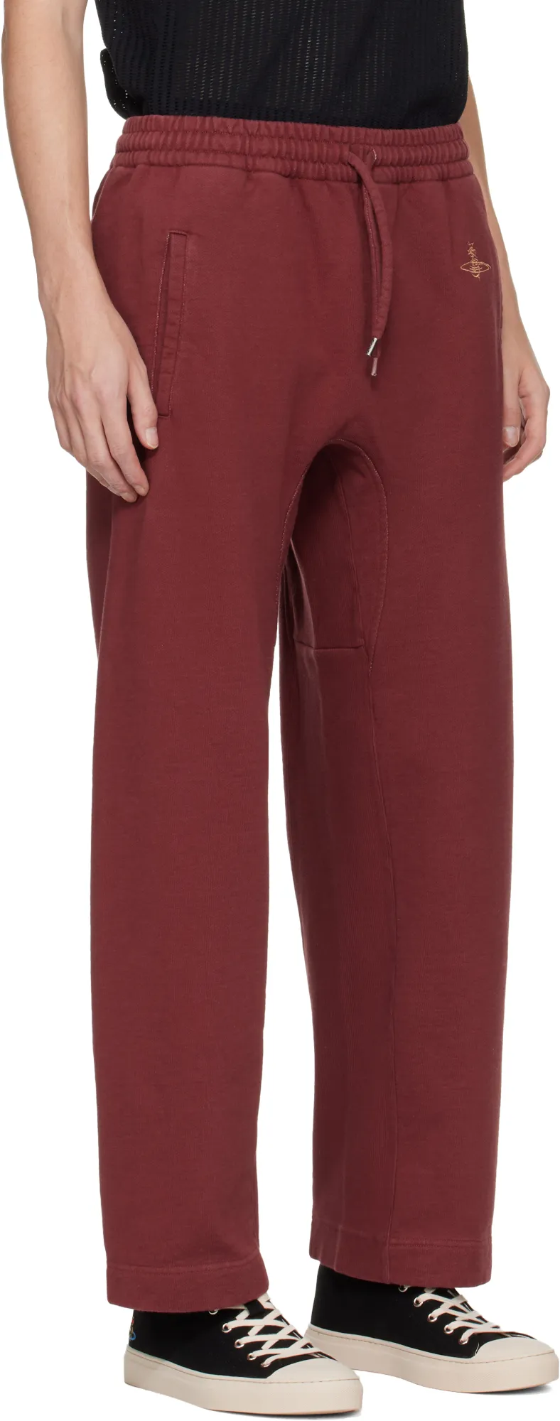 Drawstring Logo Embroidered Joggers