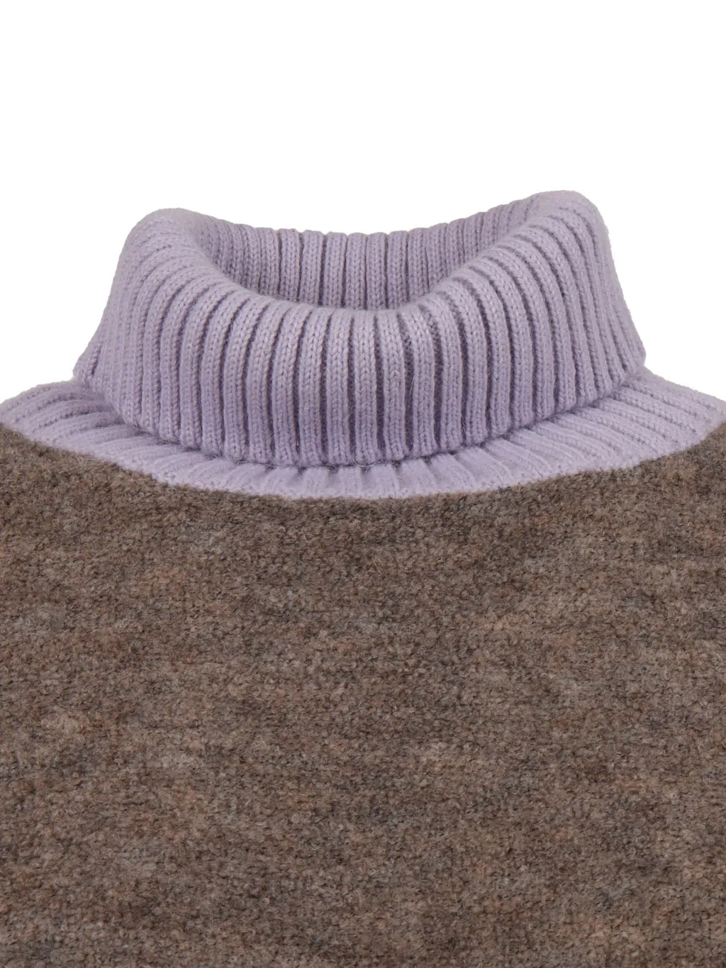 High-Collar Knit Jumper