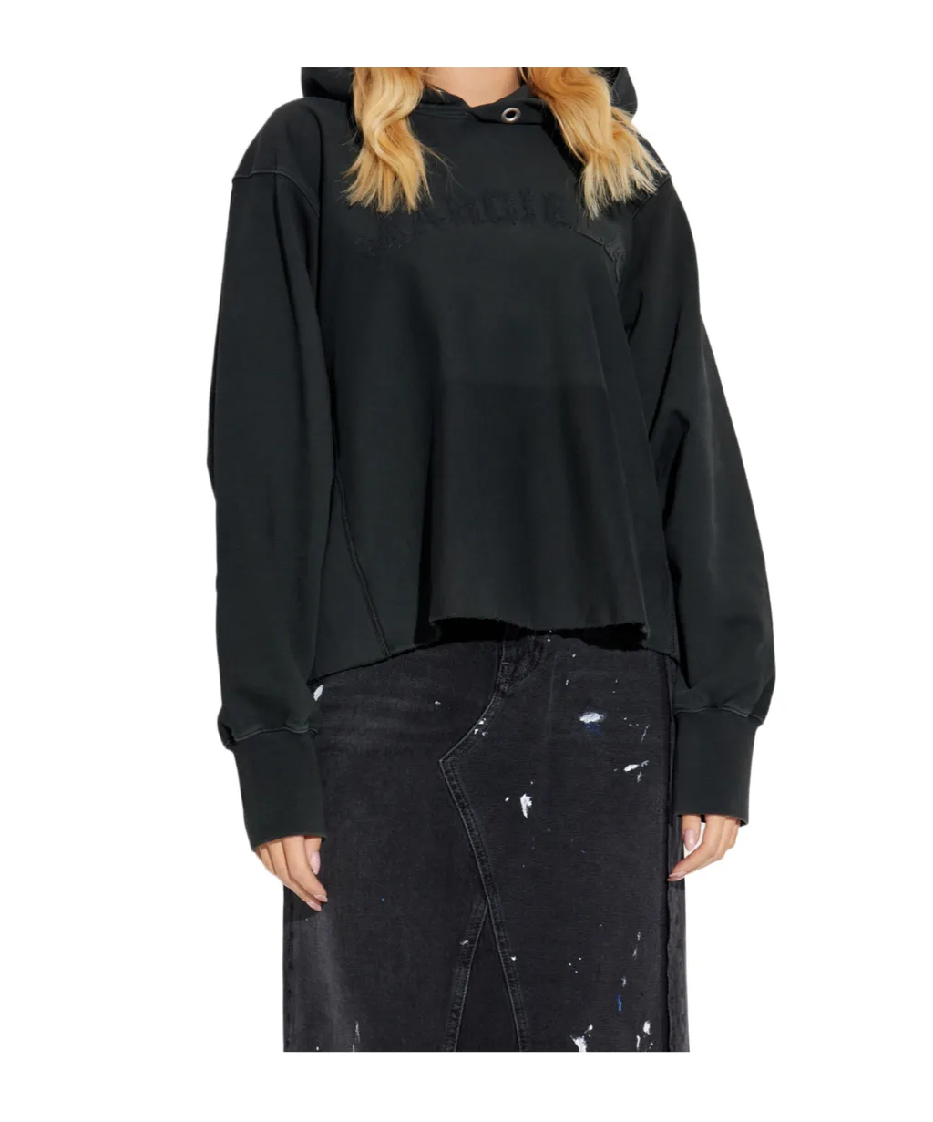 Long Sleeve Logo Appliqué Hoodie