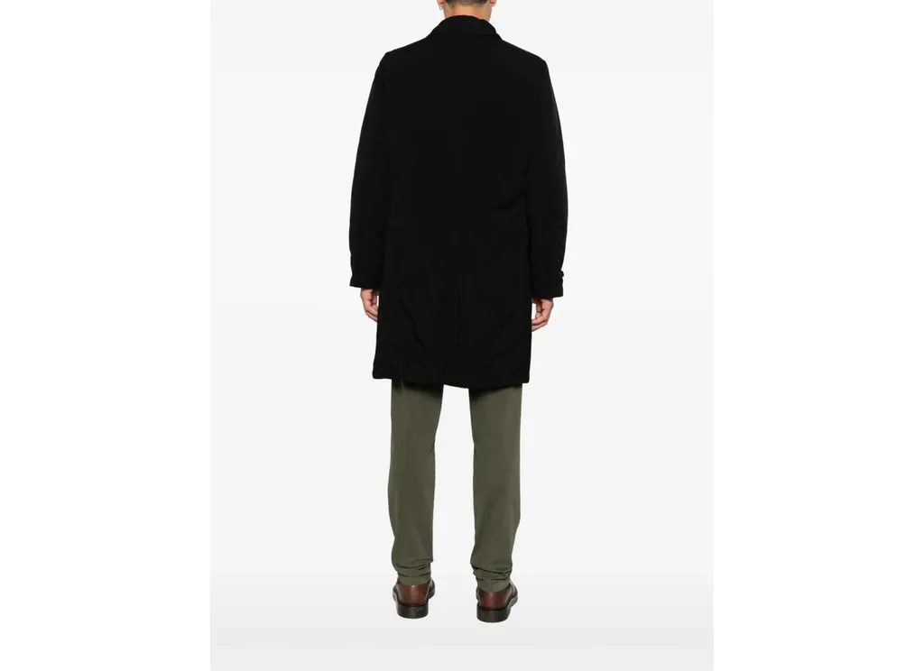 Spread-Collar Single-Breasted Coat