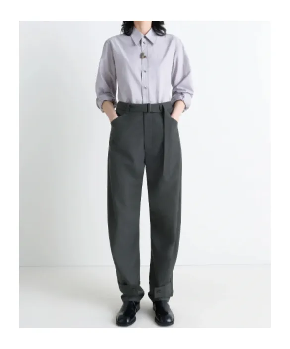 Belted Tailored Trousers