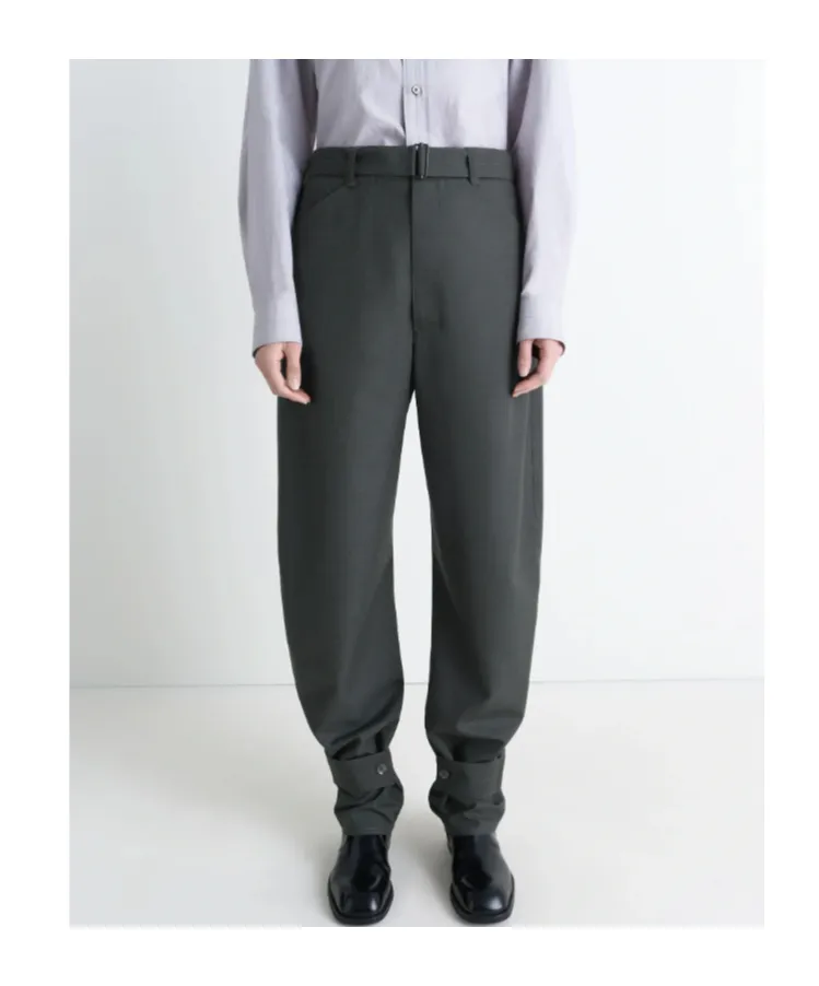Belted Tailored Trousers