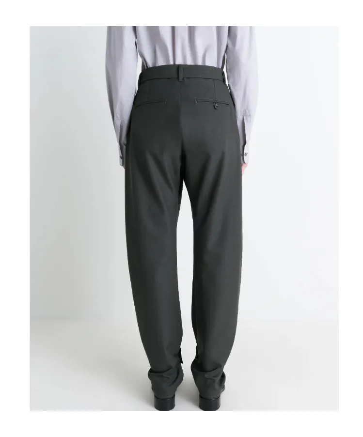 Belted Tailored Trousers