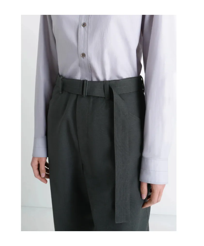 Belted Tailored Trousers