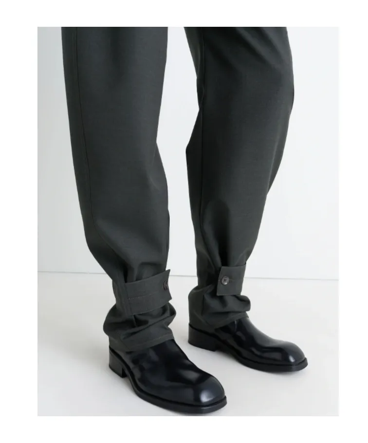Belted Tailored Trousers
