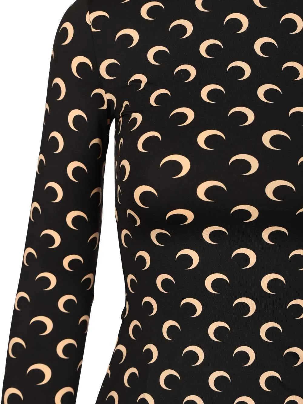 High-Neck Printed T-Shirt
