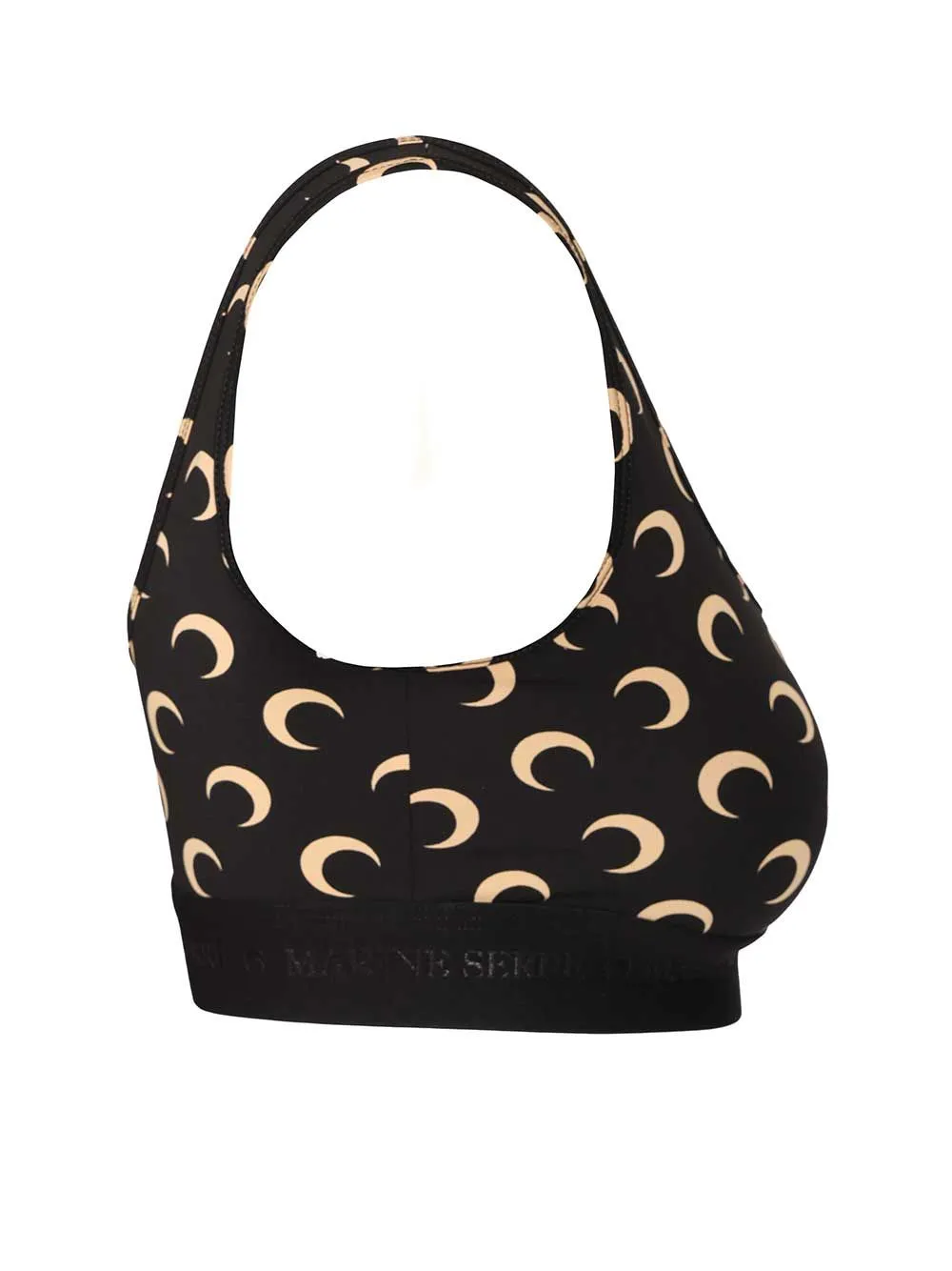 Moon Printed Jersey Sports Bra