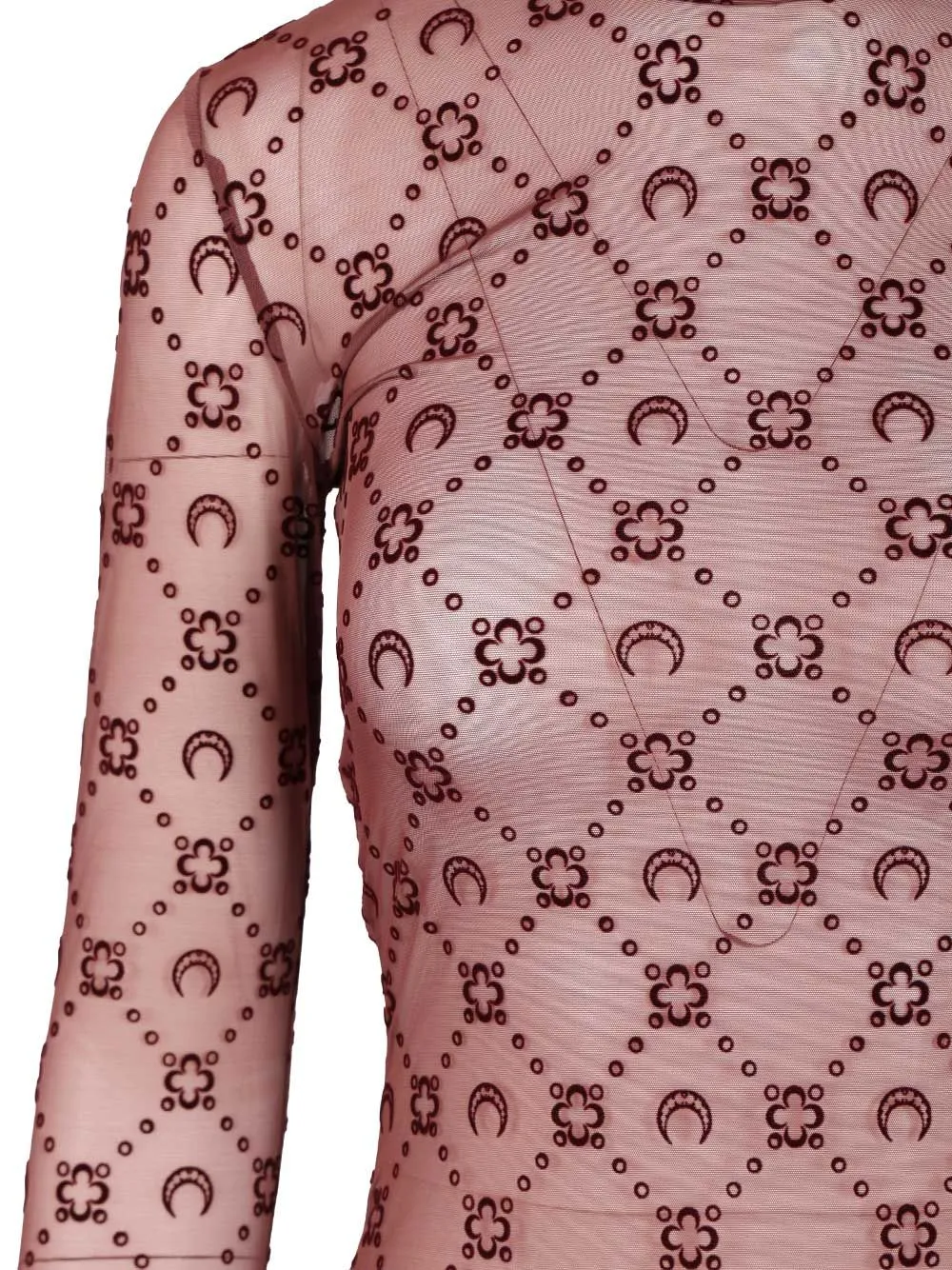 Round Neck Long-Sleeved Mini Dress