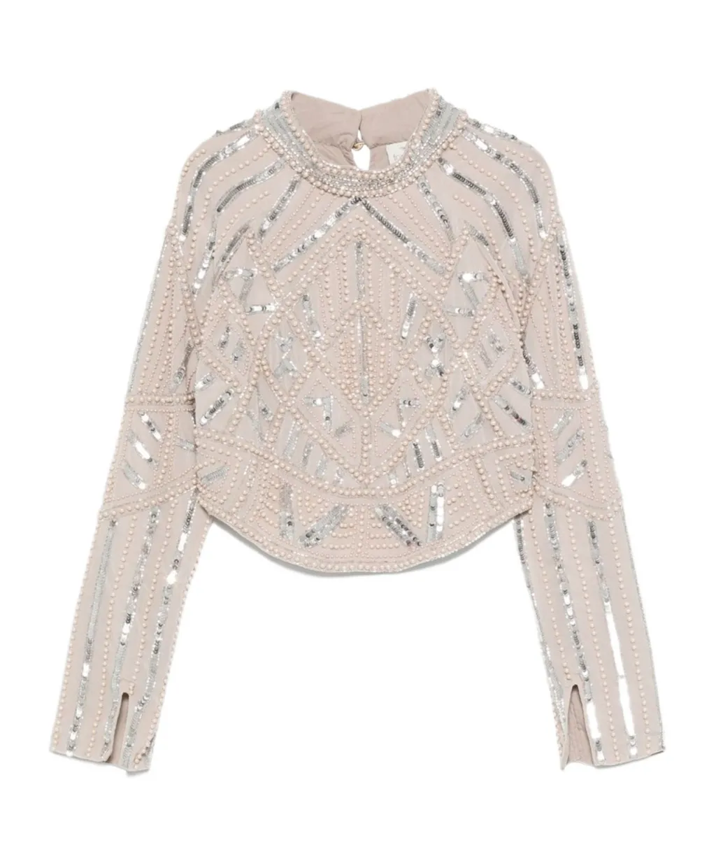 Sequin-Embellished Top