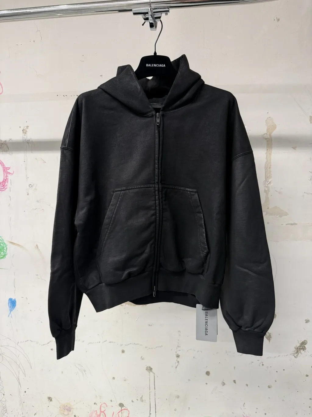 Cropped Zip-Up Hoodie