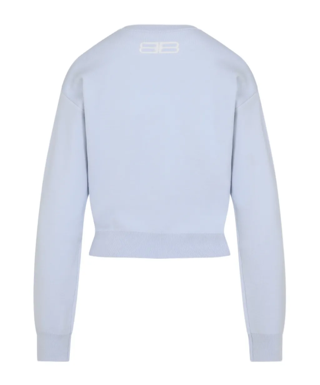 Logo Intarsia Crewneck Sweater