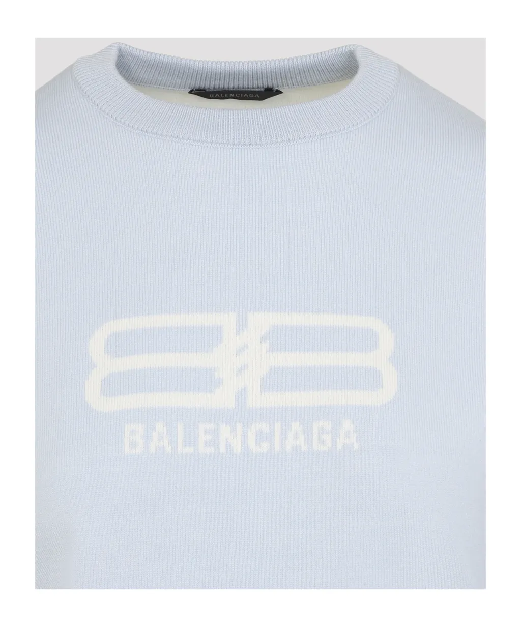 Logo Intarsia Crewneck Sweater