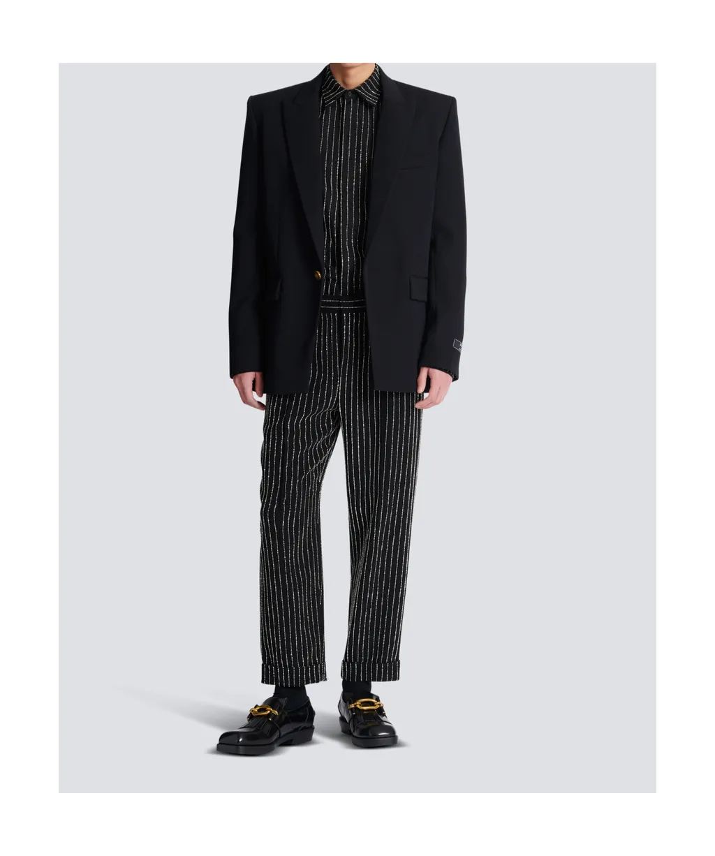 Grain De Poudre Wool 1-Button Jacket