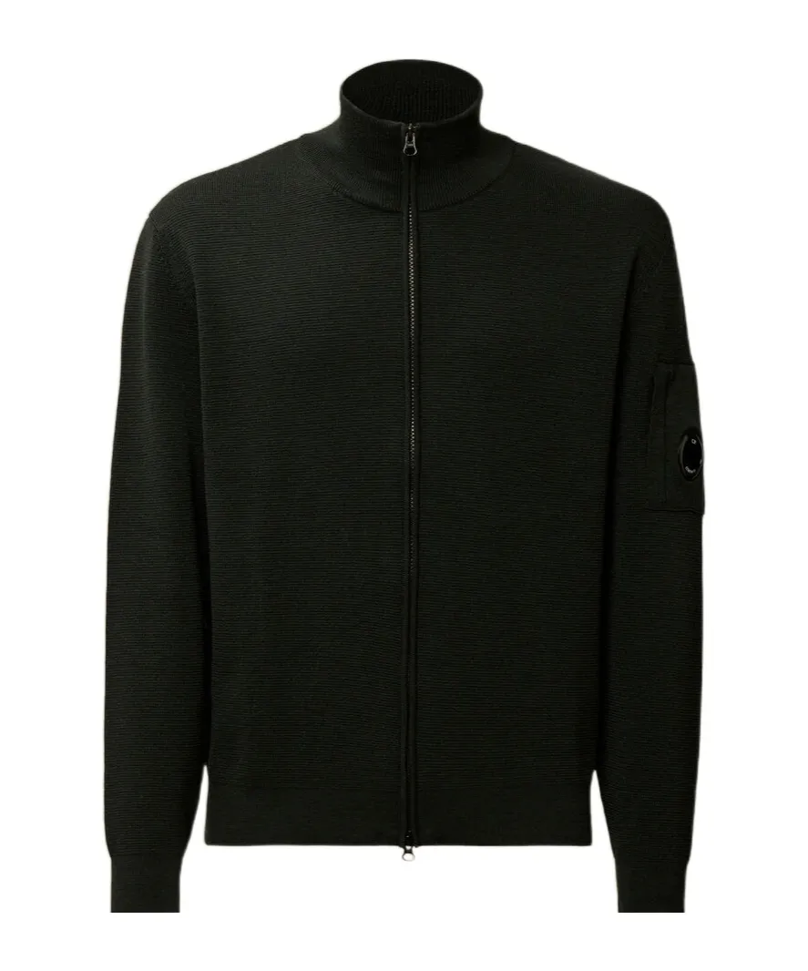 Re-Wool Full Zip Lens Cardigan