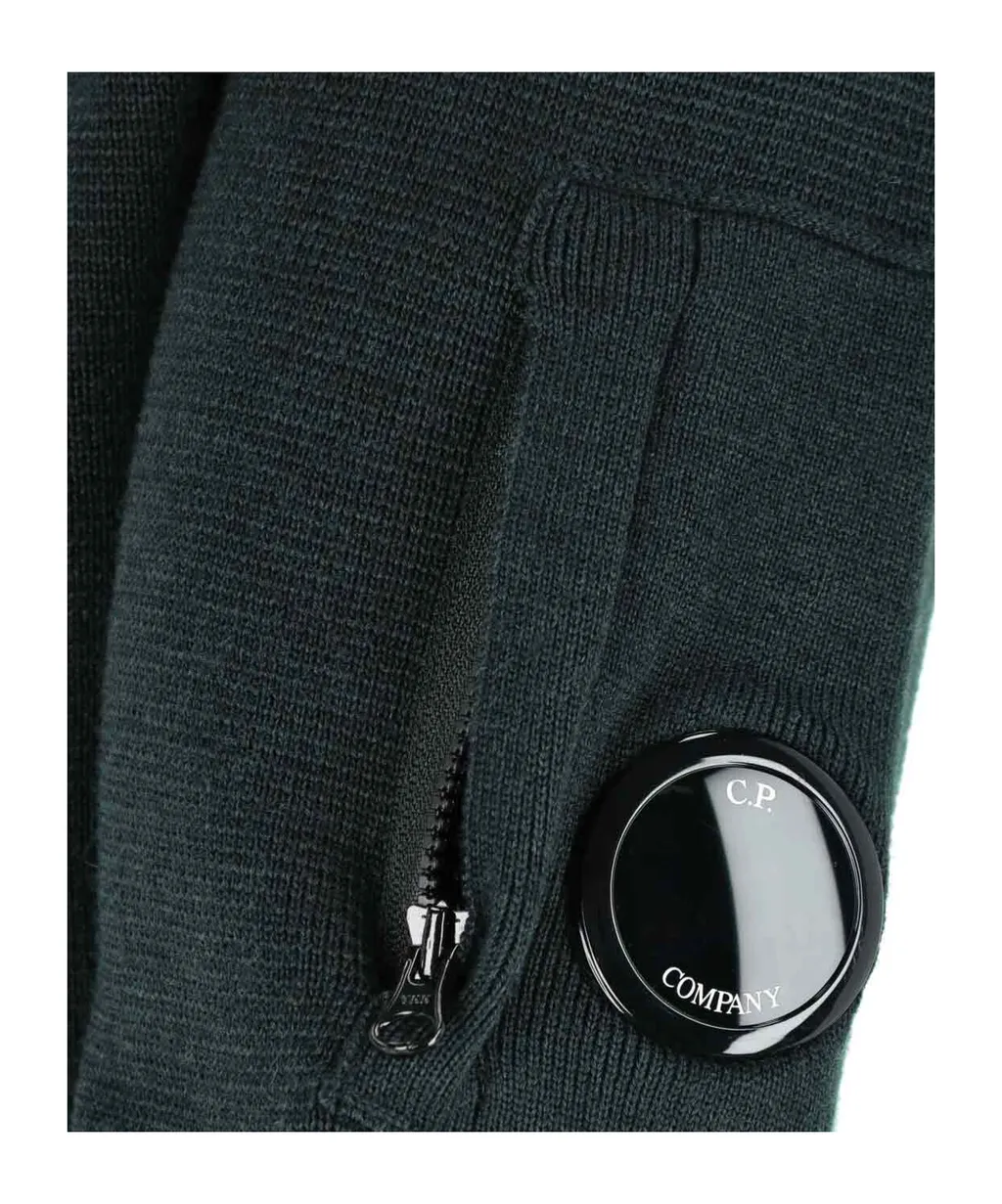 Re-Wool Full Zip Lens Cardigan
