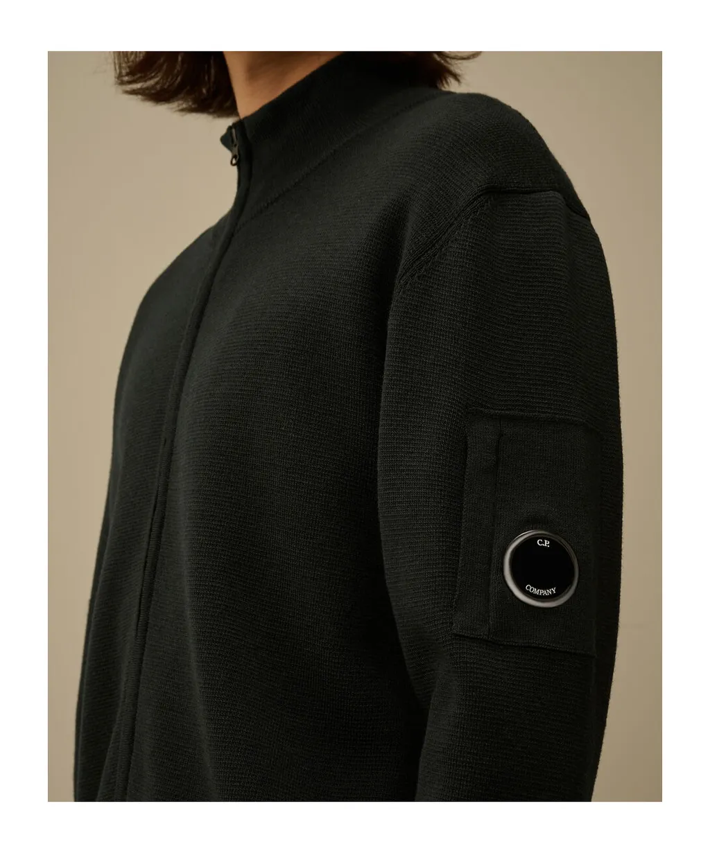 Re-Wool Full Zip Lens Cardigan