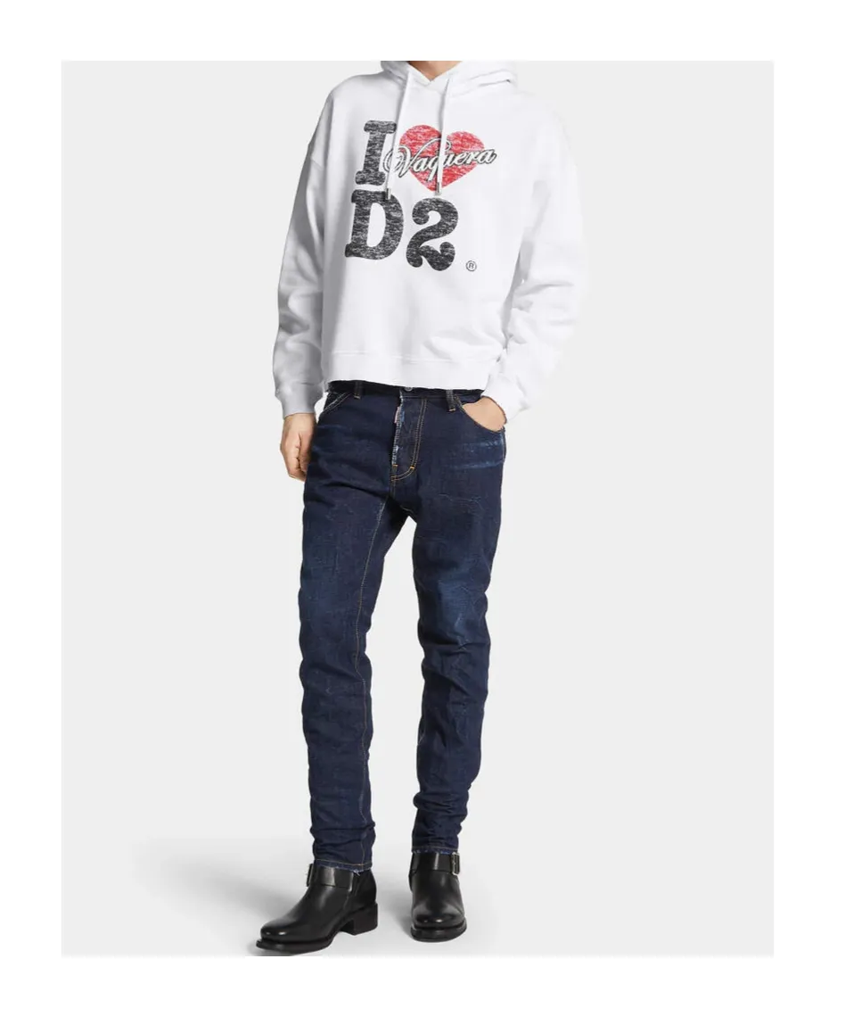 Vaquera X D2 Destroyed Relax Fit Hoodie