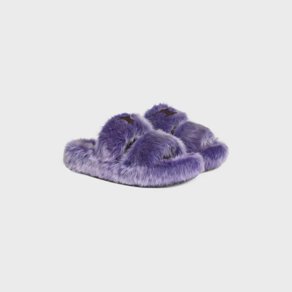 Slides Triomphe In Shearling