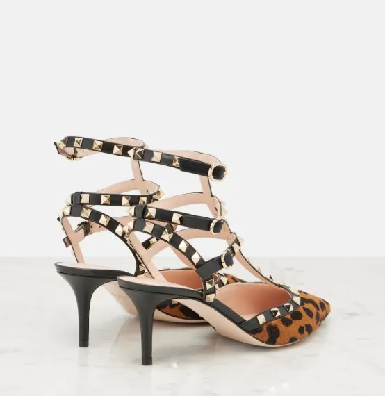 Rockstud Pointed-Toe Pumps