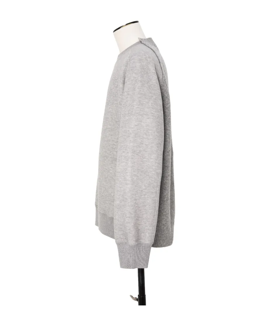 Wool Knit X Sponge Sweat Pullover