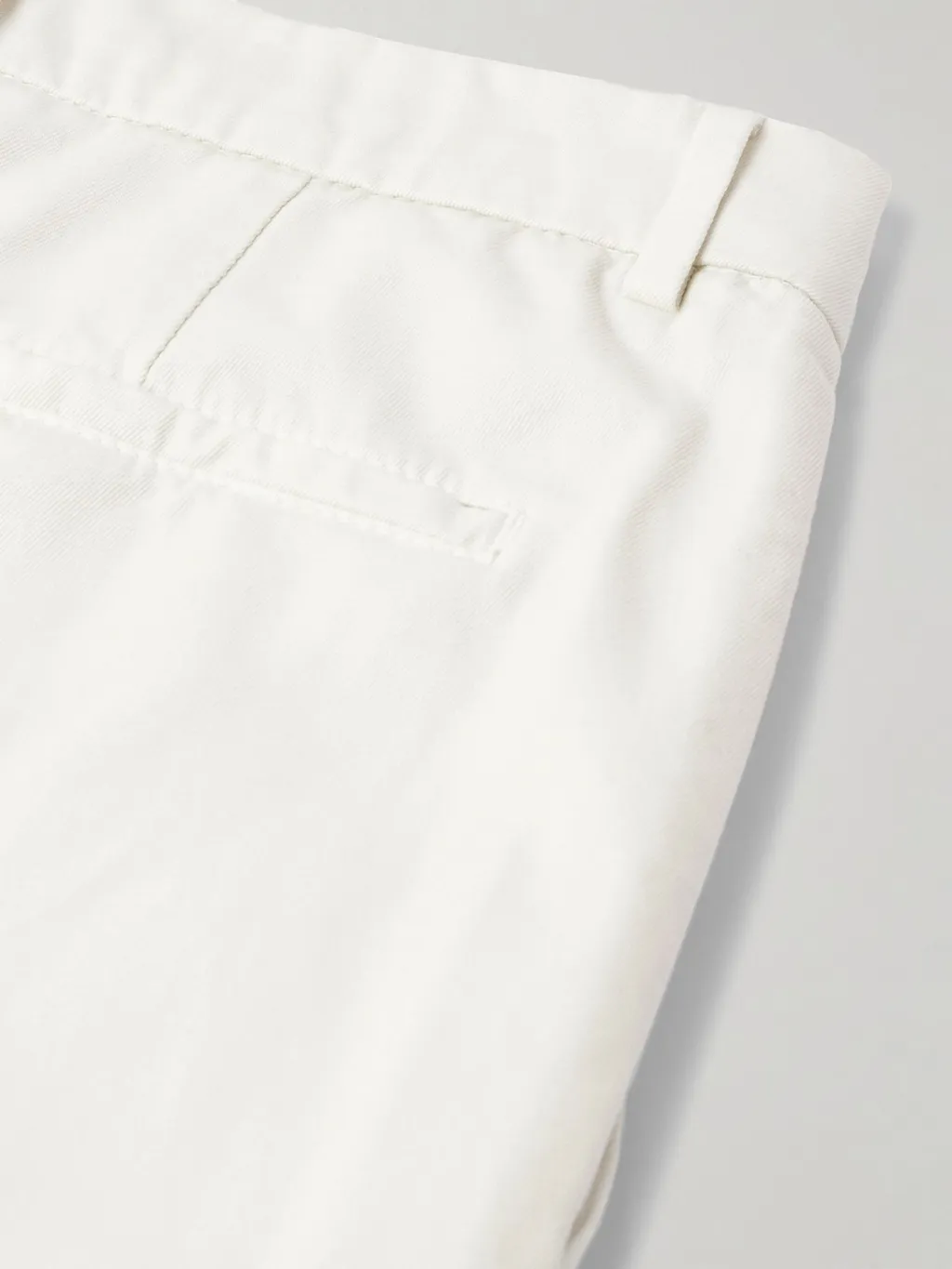 Pleated Cotton Trousers