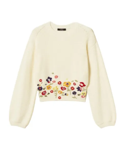 Floral Embroidered Sweater