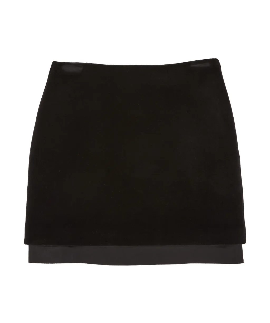 Layered High Waist Mini Skirt