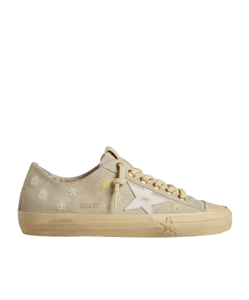 Golden Goose Deluxe Brand V-Star 2 Floral Embroidered Sneakers