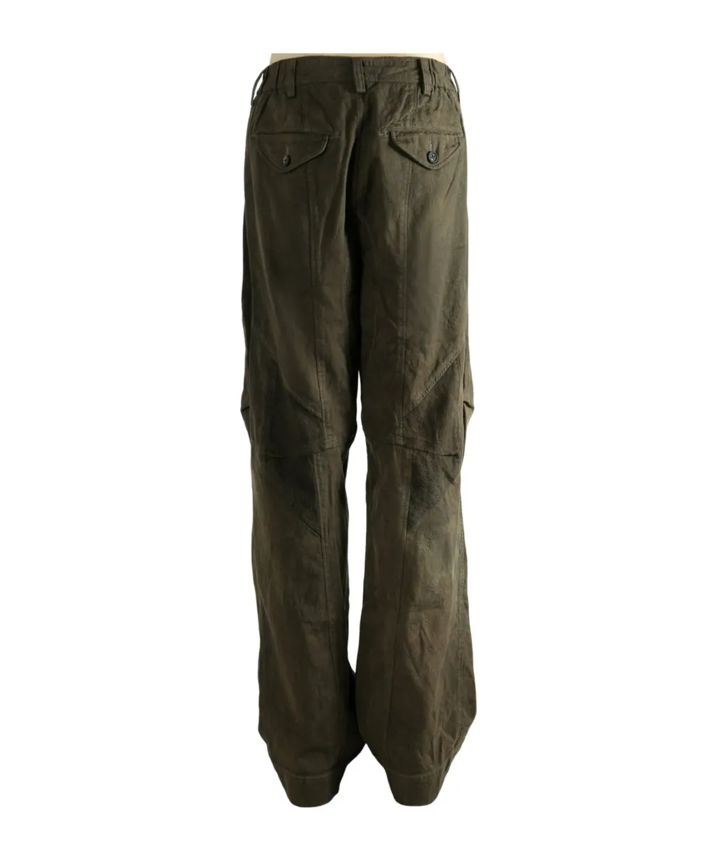 Pleated Straight-Leg Trousers