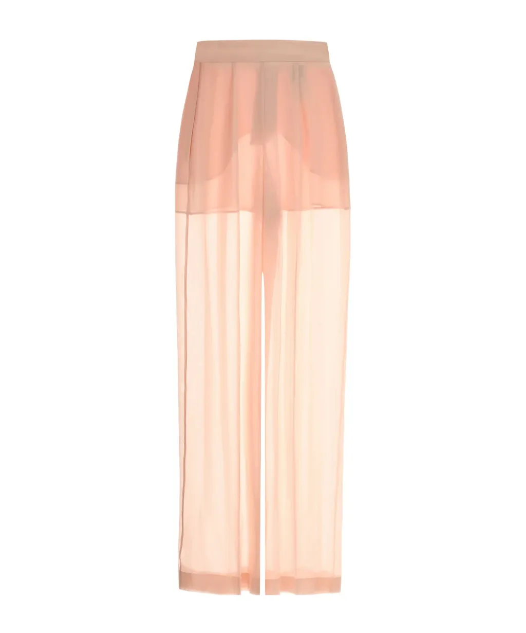 Semi-Sheer Georgette Pants