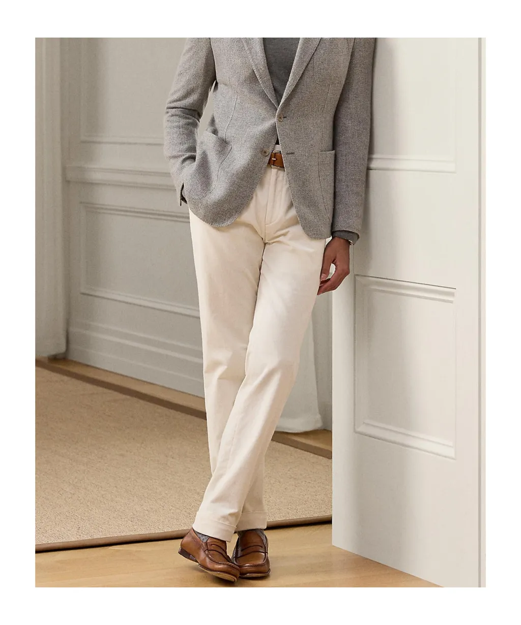 Pleated Cotton Trousers
