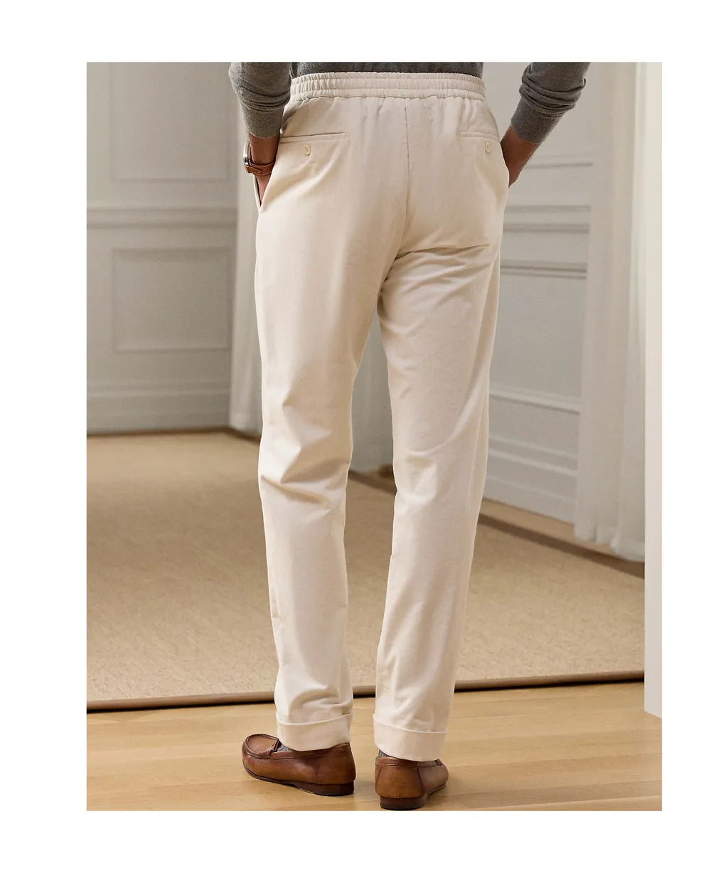 Pleated Cotton Trousers