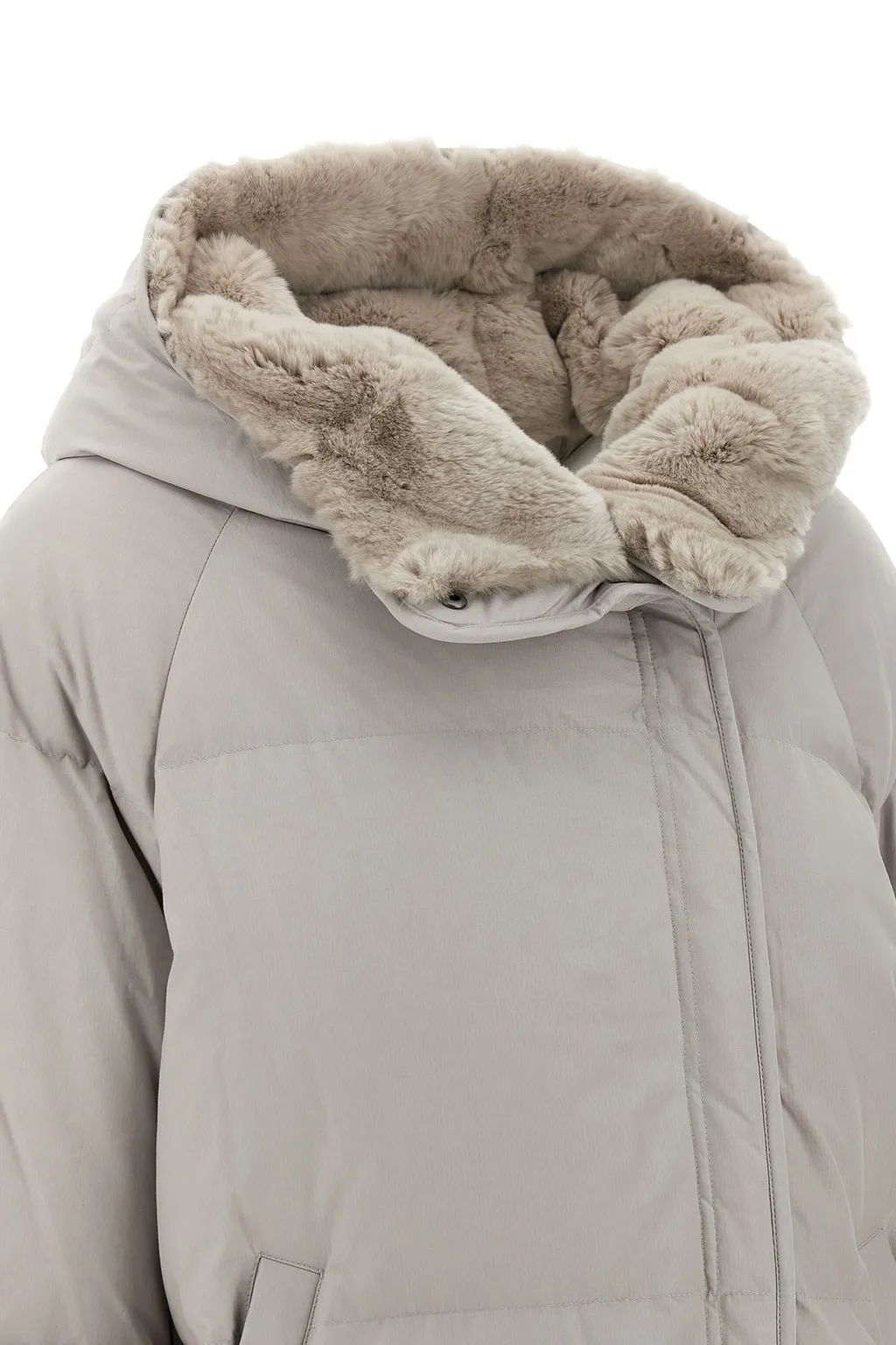 Army Shearling-Insert Down Jacket