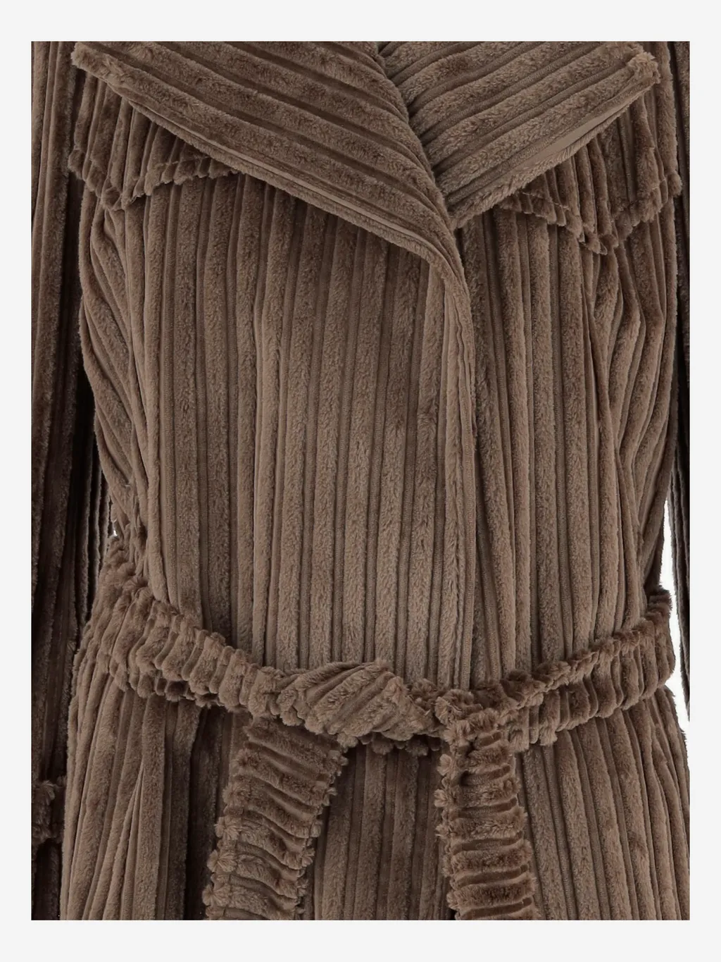 Carola Ribbed Long Coat